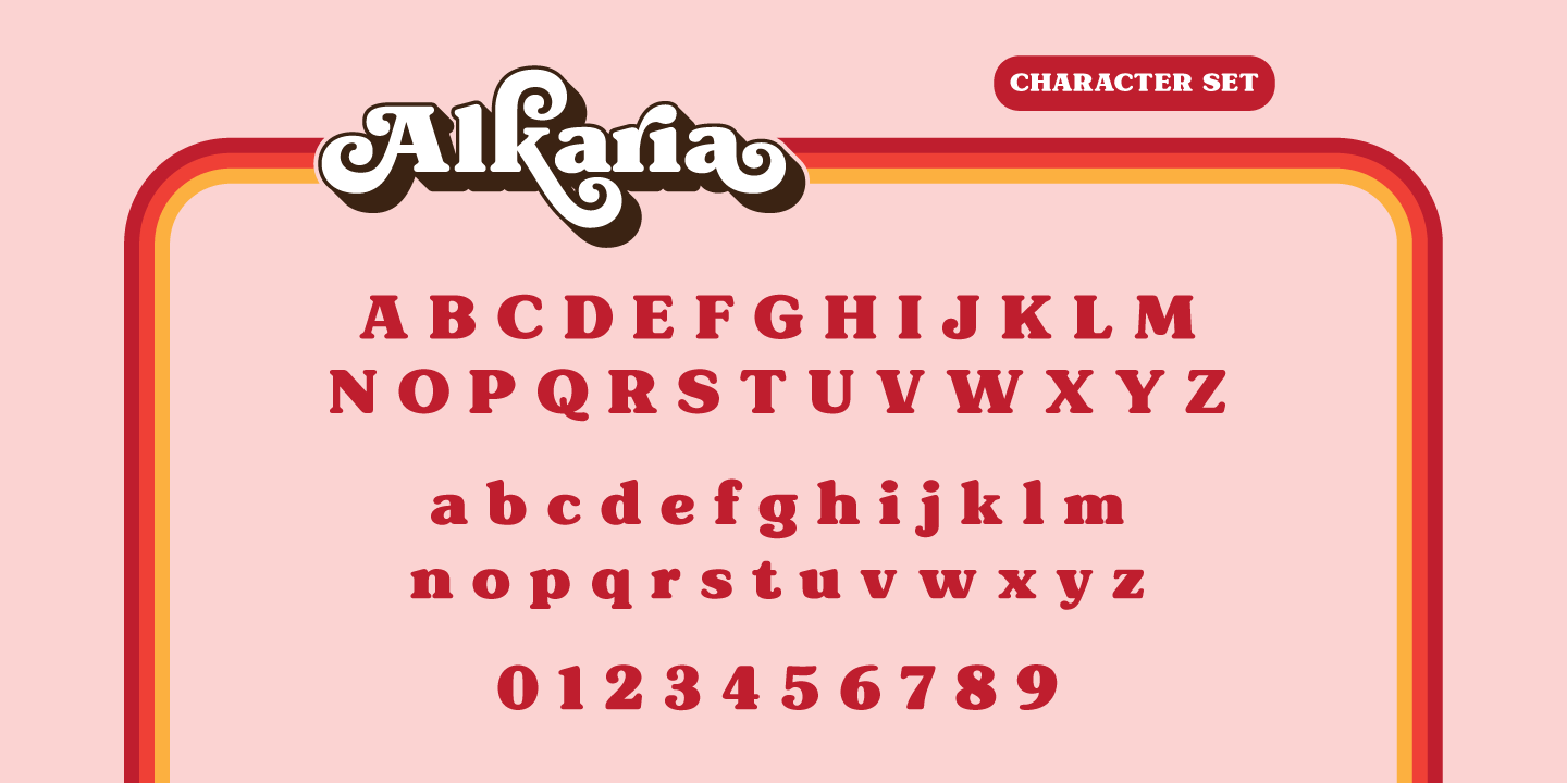 Example font Alkaria #3
